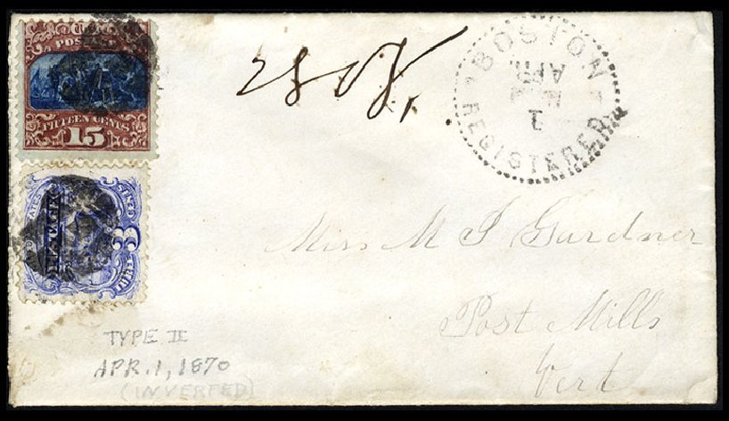 Values of US Stamp Scott 119 - 1869 15c Pictorial Columbus. Cherrystone Auctions, Mar 2010, Sale 201003, Lot 99