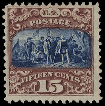 Costs of US Stamp Scott 119 - 15c 1869 Pictorial Columbus. Cherrystone Auctions, Apr 2010, Sale 201004, Lot 149