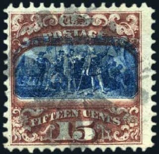 Prices of US Stamp Scott Cat. #119: 15c 1869 Pictorial Columbus. Harmer-Schau Auction Galleries, Oct 2010, Sale 87, Lot 149