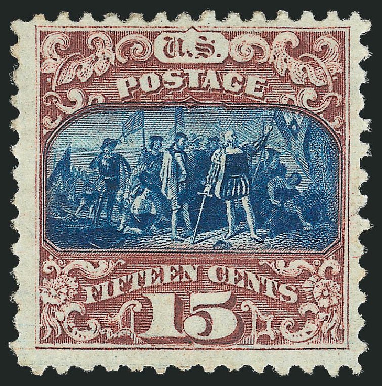 Price of US Stamp Scott Catalog # 119 - 1869 15c Pictorial Columbus. Robert Siegel Auction Galleries, Oct 2011, Sale 1013, Lot 139