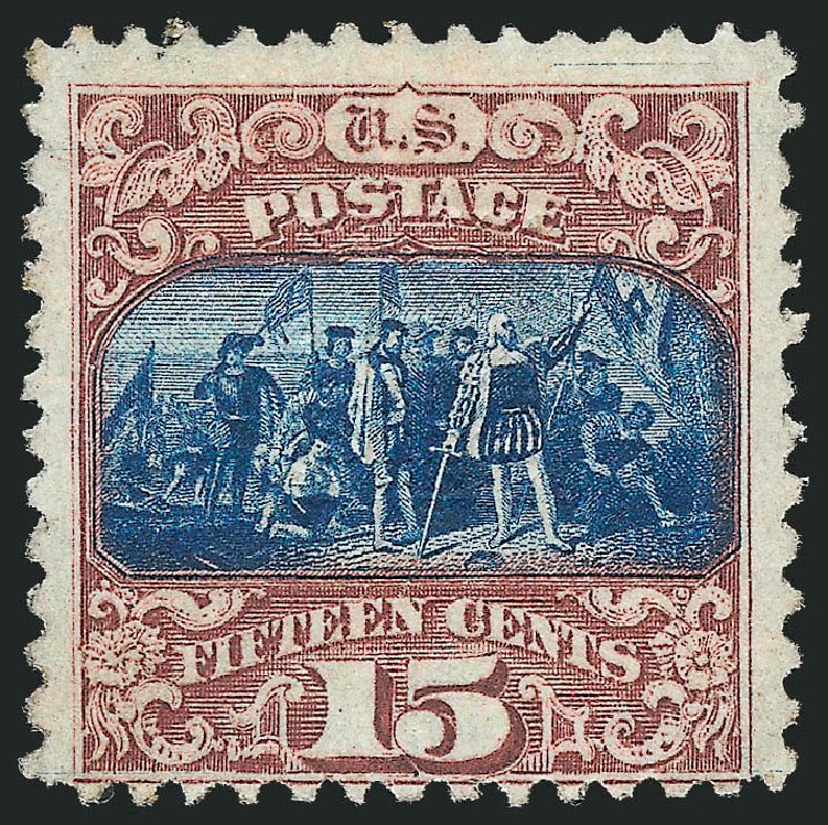 US Stamp Value Scott Catalogue # 119 - 1869 15c Pictorial Columbus. Robert Siegel Auction Galleries, Mar 2012, Sale 1021, Lot 320