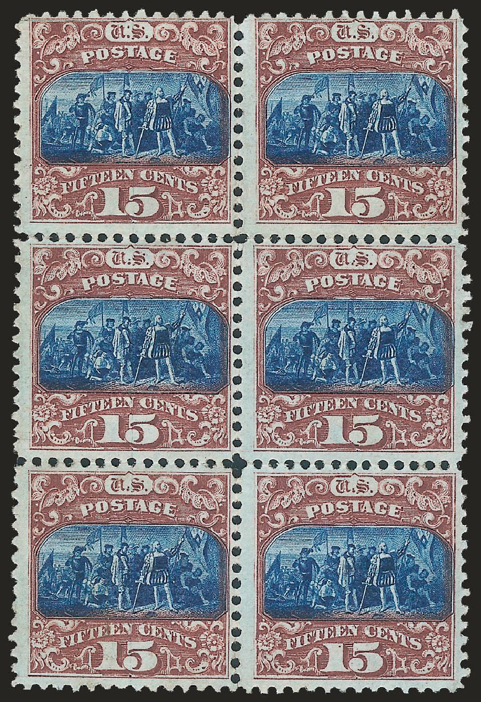 Cost of US Stamps Scott # 119 - 15c 1869 Pictorial Columbus. Robert Siegel Auction Galleries, Sep 2009, Sale 976, Lot 1460