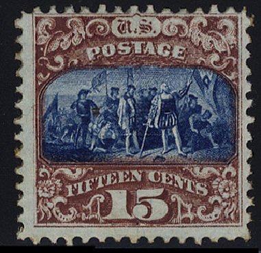 Price of US Stamps Scott 119: 1869 15c Pictorial Columbus. Cherrystone Auctions, May 2008, Sale 200805, Lot 151