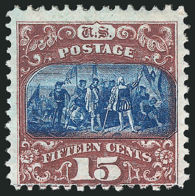 US Stamp Prices Scott Cat. 119 - 15c 1869 Pictorial Columbus. Robert Siegel Auction Galleries, Mar 2012, Sale 1021, Lot 321