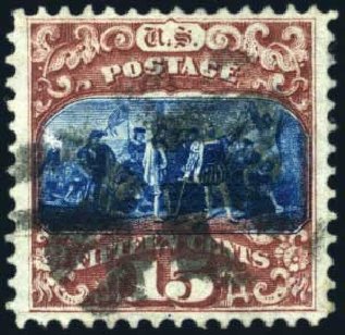 Prices of US Stamp Scott 119 - 1869 15c Pictorial Columbus. Harmer-Schau Auction Galleries, Mar 2011, Sale 89, Lot 164