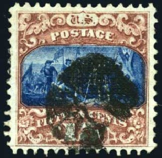 US Stamps Prices Scott 119: 1869 15c Pictorial Columbus. Harmer-Schau Auction Galleries, Oct 2008, Sale 79, Lot 95