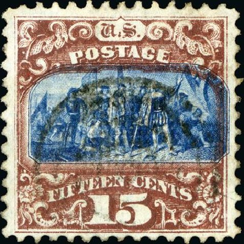 Price of US Stamps Scott Cat. # 119: 15c 1869 Pictorial Columbus. Spink Shreves Galleries, Jan 2015, Sale 150, Lot 95