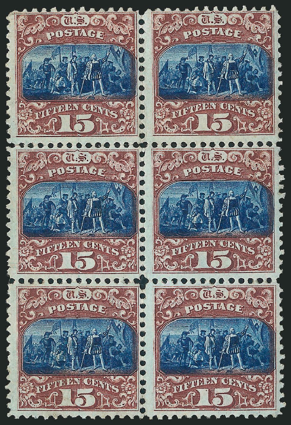 Price of US Stamps Scott Cat. 119 - 15c 1869 Pictorial Columbus. Robert Siegel Auction Galleries, Jun 2012, Sale 1025, Lot 142