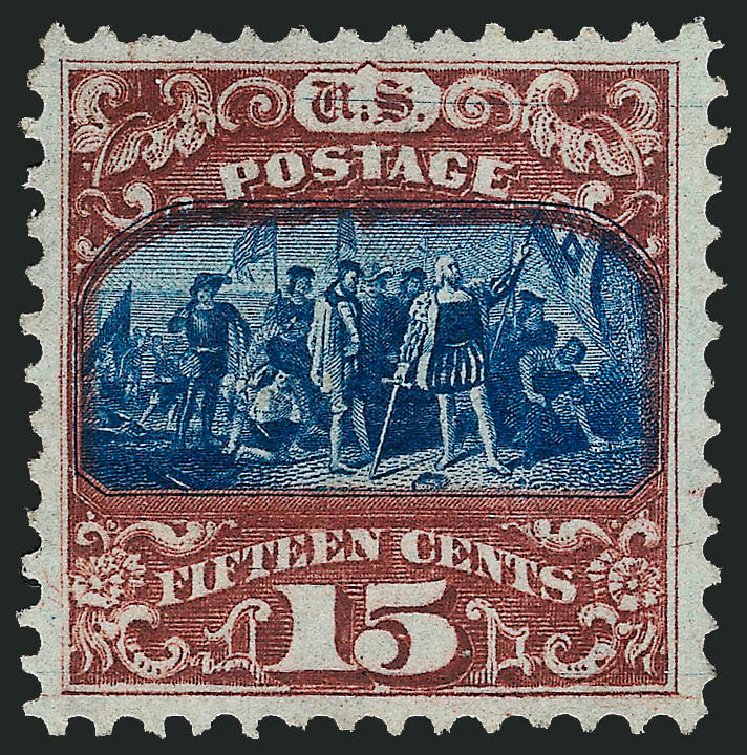 Costs of US Stamps Scott Catalog 119: 1869 15c Pictorial Columbus. Robert Siegel Auction Galleries, Sep 2008, Sale 962, Lot 2392
