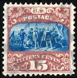 US Stamp Prices Scott Cat. # 119 - 15c 1869 Pictorial Columbus. Schuyler J. Rumsey Philatelic Auctions, Apr 2015, Sale 60, Lot 2103