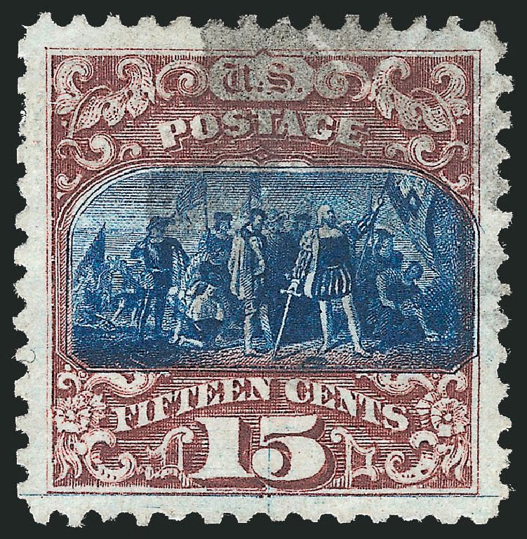 Costs of US Stamps Scott Catalog 119: 1869 15c Pictorial Columbus. Robert Siegel Auction Galleries, Mar 2011, Sale 1004, Lot 163