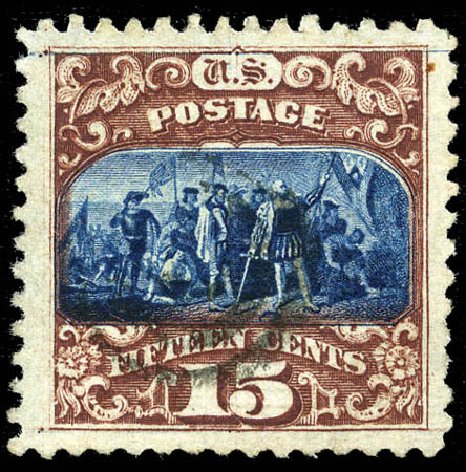 Price of US Stamp Scott Catalogue 119 - 15c 1869 Pictorial Columbus. Matthew Bennett International, Sep 2011, Sale 338, Lot 1796