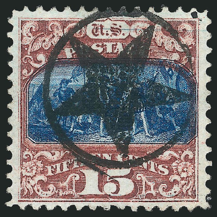 US Stamps Prices Scott Catalog 119 - 15c 1869 Pictorial Columbus. Robert Siegel Auction Galleries, Oct 2011, Sale 1013, Lot 216