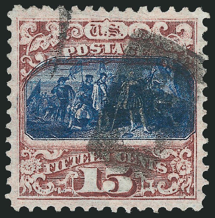 Values of US Stamps Scott Cat. #119 - 1869 15c Pictorial Columbus. Robert Siegel Auction Galleries, Dec 2011, Sale 1017, Lot 556