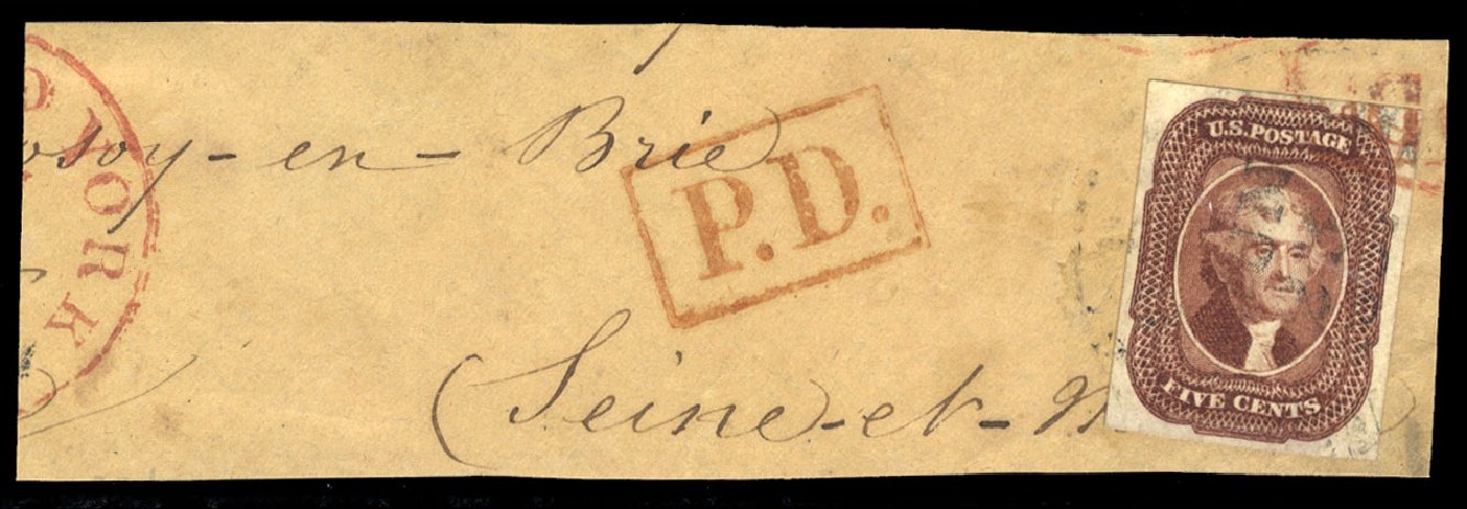 US Stamps Price Scott Catalog # 12: 5c 1856 Jefferson. Cherrystone Auctions, Jun 2012, Sale 201206, Lot 17