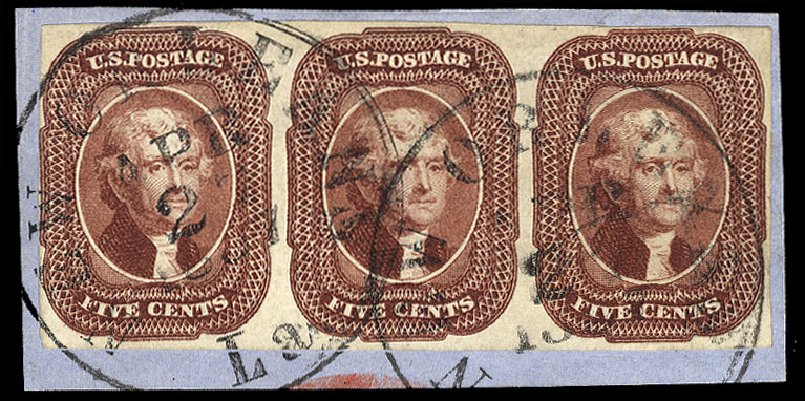 Prices of US Stamp Scott #12: 1856 5c Jefferson. Cherrystone Auctions, Sep 2012, Sale 201209, Lot 17