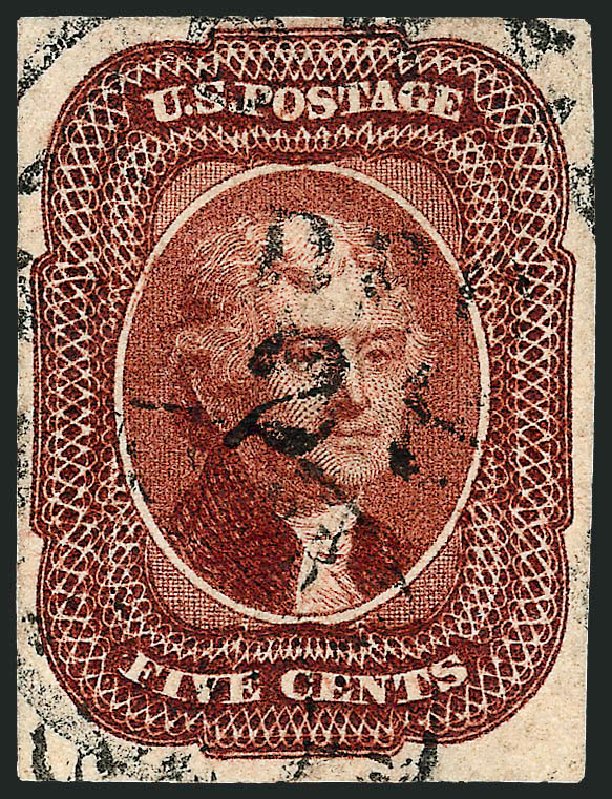 Prices of US Stamps Scott # 12: 1856 5c Jefferson. Robert Siegel Auction Galleries, Sep 2008, Sale 962, Lot 2237