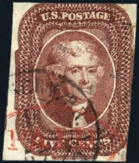 Costs of US Stamps Scott Catalogue # 12: 5c 1856 Jefferson. Harmer-Schau Auction Galleries, Mar 2011, Sale 89, Lot 88