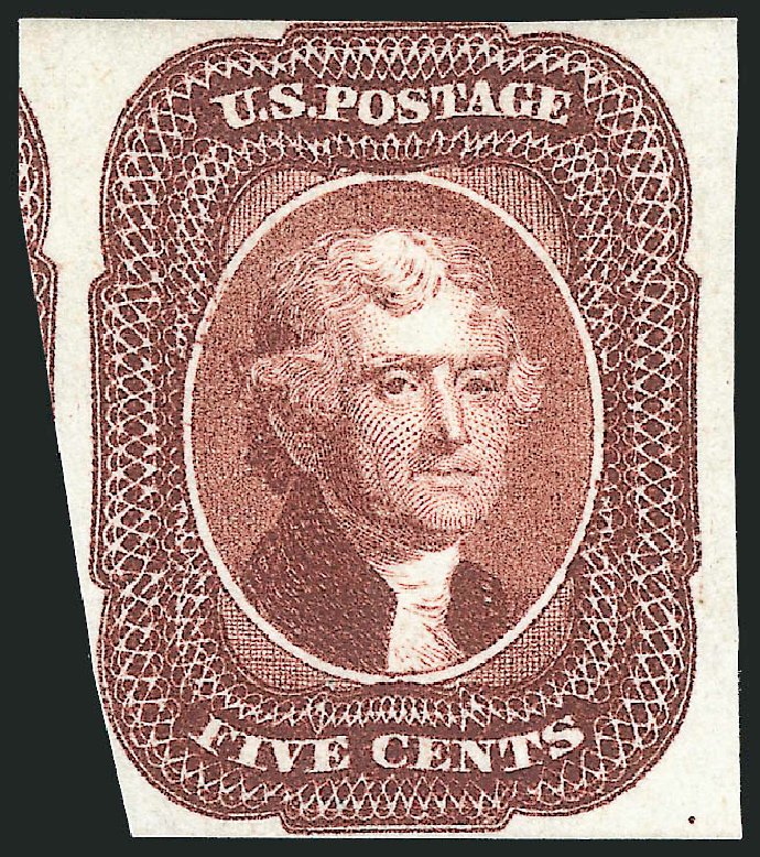 Prices of US Stamps Scott Catalogue # 12: 1856 5c Jefferson. Robert Siegel Auction Galleries, Oct 2014, Sale 1082, Lot 338