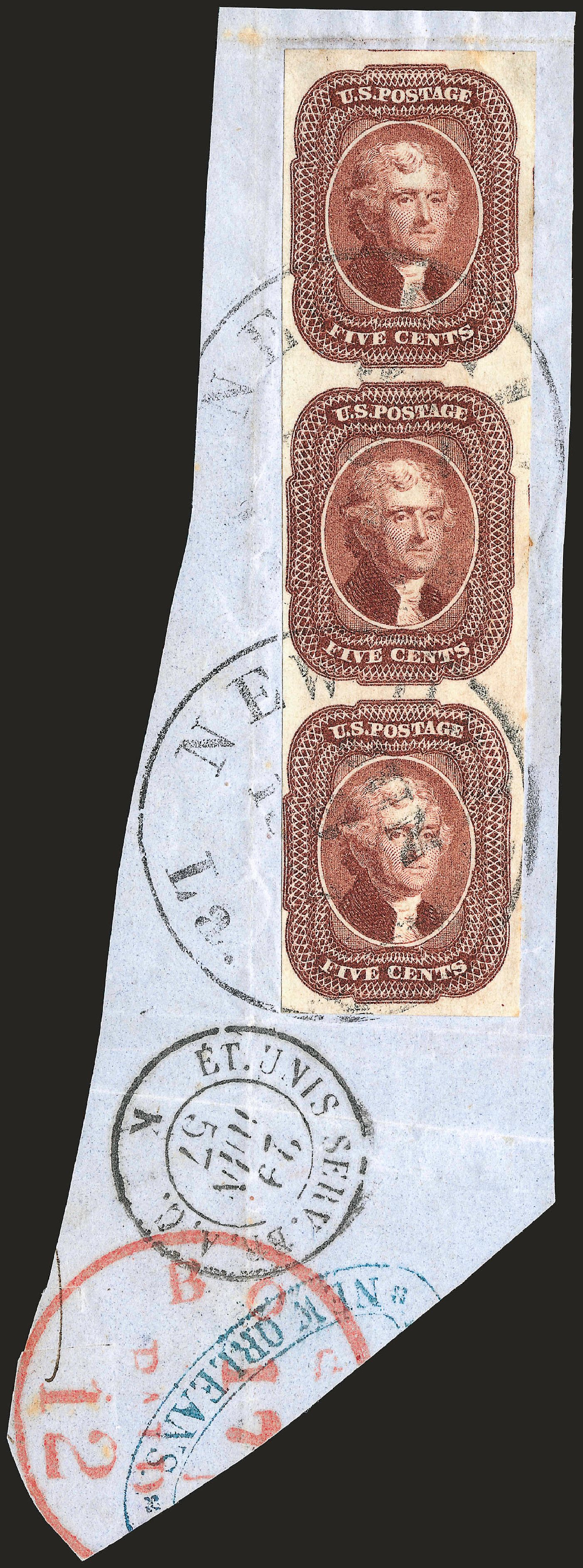 US Stamp Values Scott #12: 1856 5c Jefferson. Robert Siegel Auction Galleries, Sep 2008, Sale 962, Lot 2248