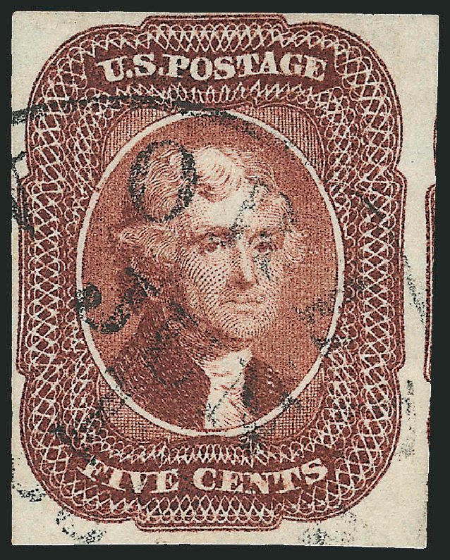 US Stamps Price Scott Catalog # 12: 1856 5c Jefferson. Robert Siegel Auction Galleries, Apr 2010, Sale 984, Lot 98
