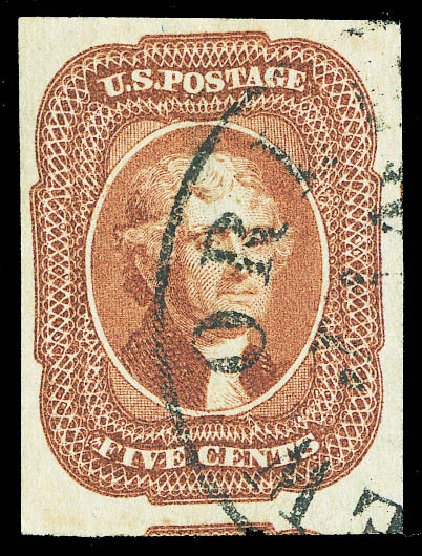 US Stamps Values Scott Catalog #12: 5c 1856 Jefferson. Matthew Bennett International, Sep 2012, Sale 346, Lot 679