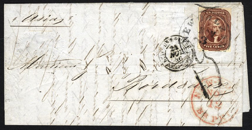 Prices of US Stamp Scott Catalog # 12: 5c 1856 Jefferson. Cherrystone Auctions, Jan 2009, Sale 200901, Lot 29