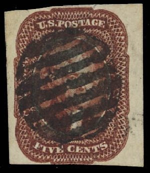 Price of US Stamp Scott Catalogue # 12 - 1856 5c Jefferson. Daniel Kelleher Auctions, Jun 2012, Sale 630, Lot 1219