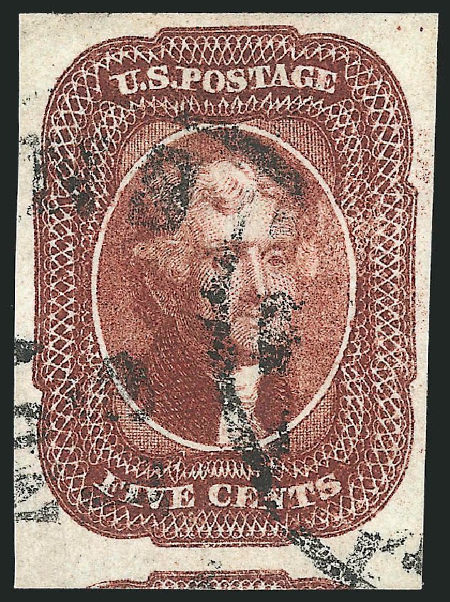 Costs of US Stamps Scott Catalog #12: 5c 1856 Jefferson. Robert Siegel Auction Galleries, Mar 2014, Sale 1067, Lot 890