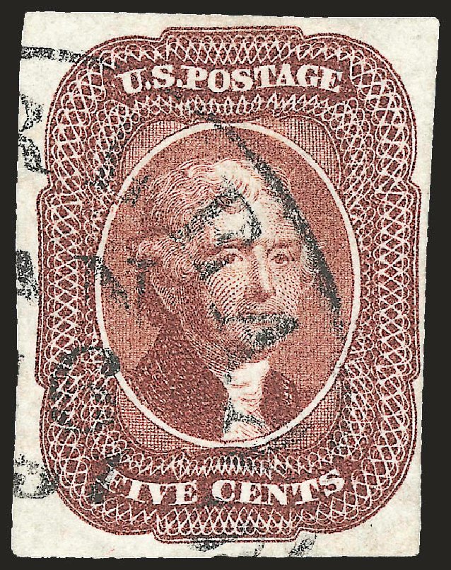 Value of US Stamps Scott # 12 - 5c 1856 Jefferson. Robert Siegel Auction Galleries, Jun 2009, Sale 975, Lot 1140