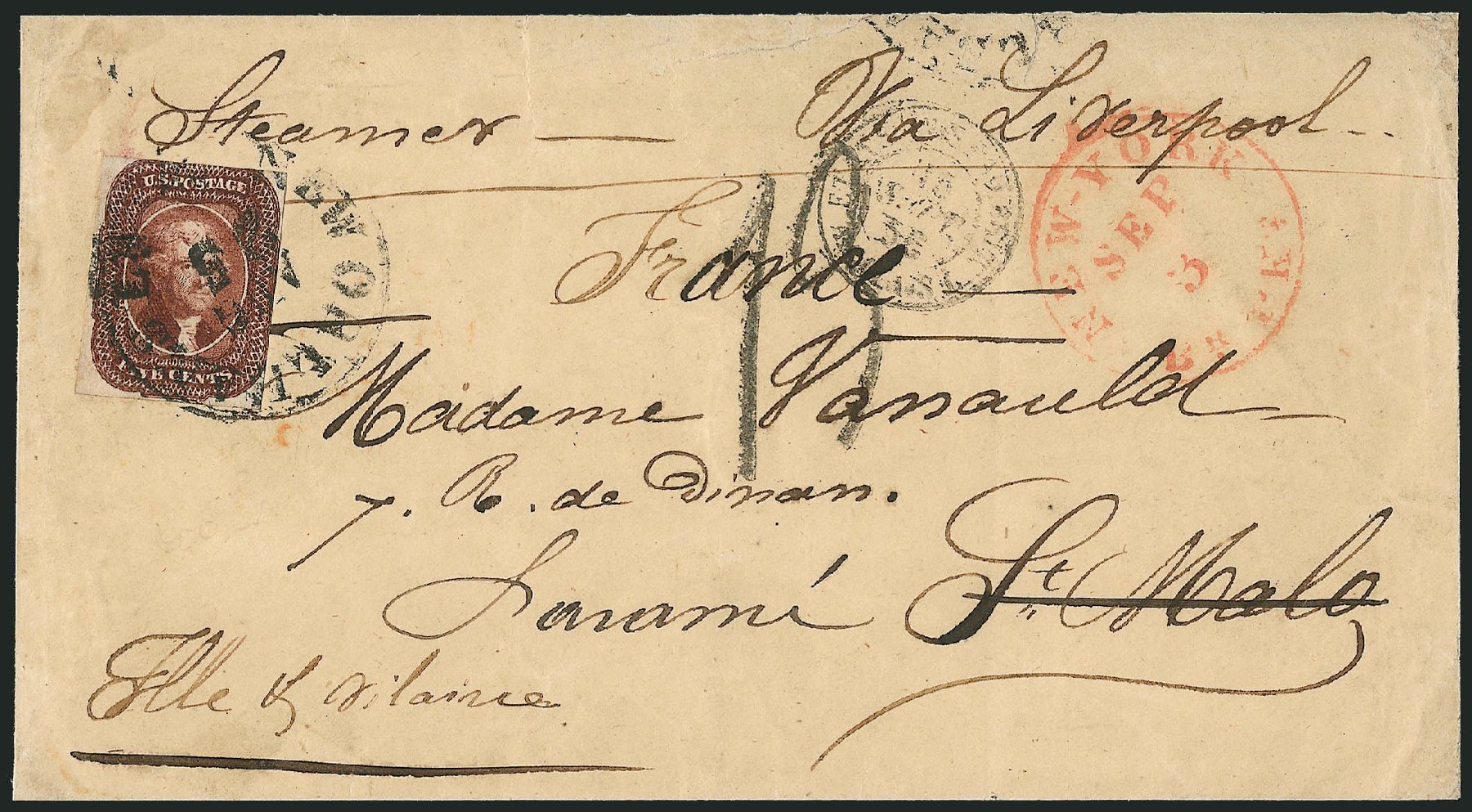 Prices of US Stamp Scott Catalog # 12 - 5c 1856 Jefferson. Robert Siegel Auction Galleries, Dec 2010, Sale 1002, Lot 3721
