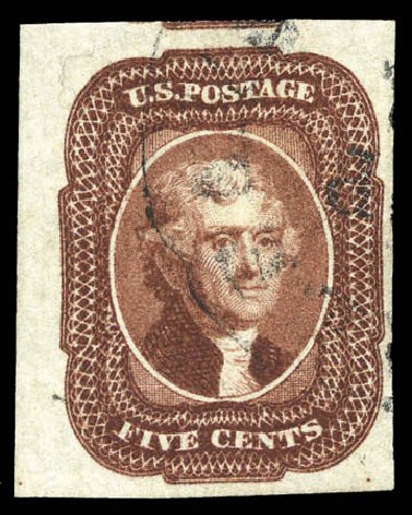 Price of US Stamp Scott Cat. 12: 5c 1856 Jefferson. Matthew Bennett International, Mar 2011, Sale 336, Lot 1114