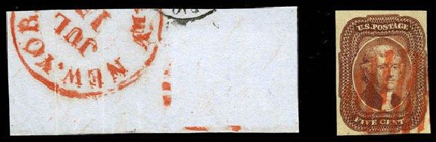 US Stamp Value Scott 12: 5c 1856 Jefferson. Matthew Bennett International, Feb 2012, Sale 340, Lot 84