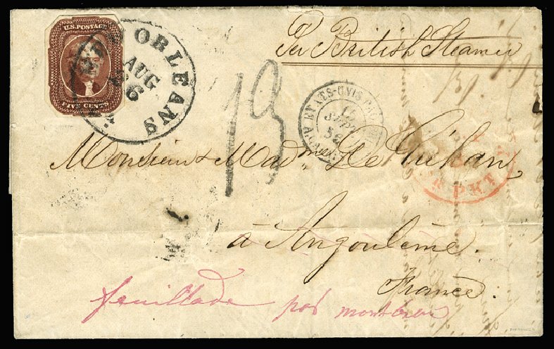 Cost of US Stamps Scott # 12: 5c 1856 Jefferson. Cherrystone Auctions, Apr 2014, Sale 201404, Lot 14