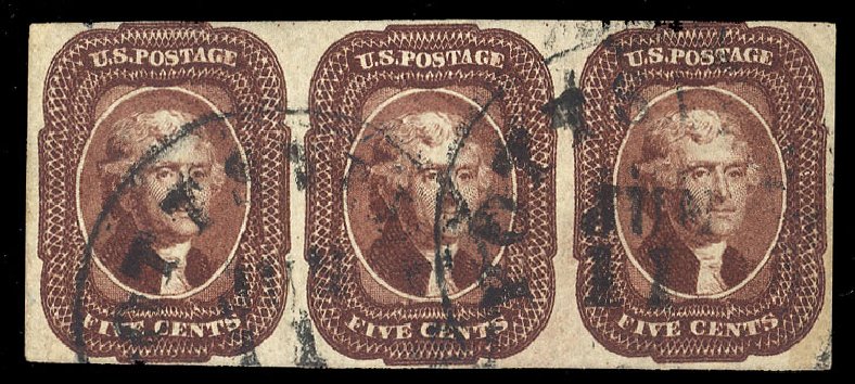 Price of US Stamps Scott Catalogue 12: 1856 5c Jefferson. Cherrystone Auctions, Apr 2010, Sale 201004, Lot 35