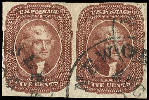Values of US Stamp Scott 12: 1856 5c Jefferson. Regency-Superior, Nov 2014, Sale 108, Lot 62
