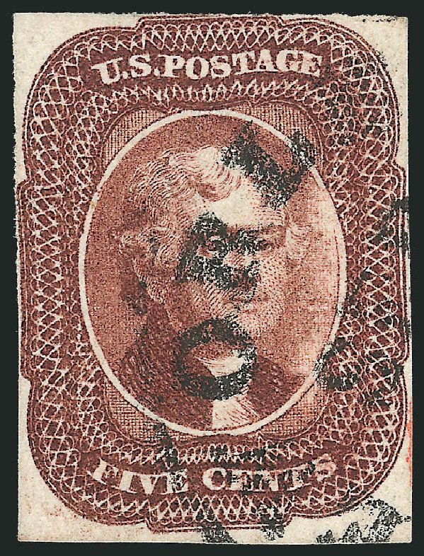Cost of US Stamp Scott Catalog # 12 - 5c 1856 Jefferson. Robert Siegel Auction Galleries, Dec 2011, Sale 1017, Lot 102