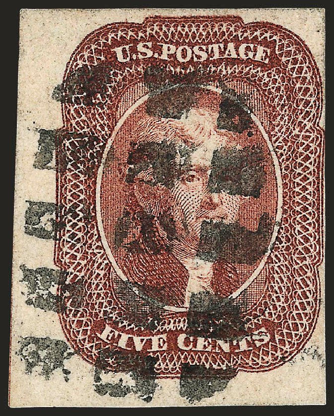 Cost of US Stamps Scott Catalog 12 - 5c 1856 Jefferson. Robert Siegel Auction Galleries, Oct 2008, Sale 963, Lot 203