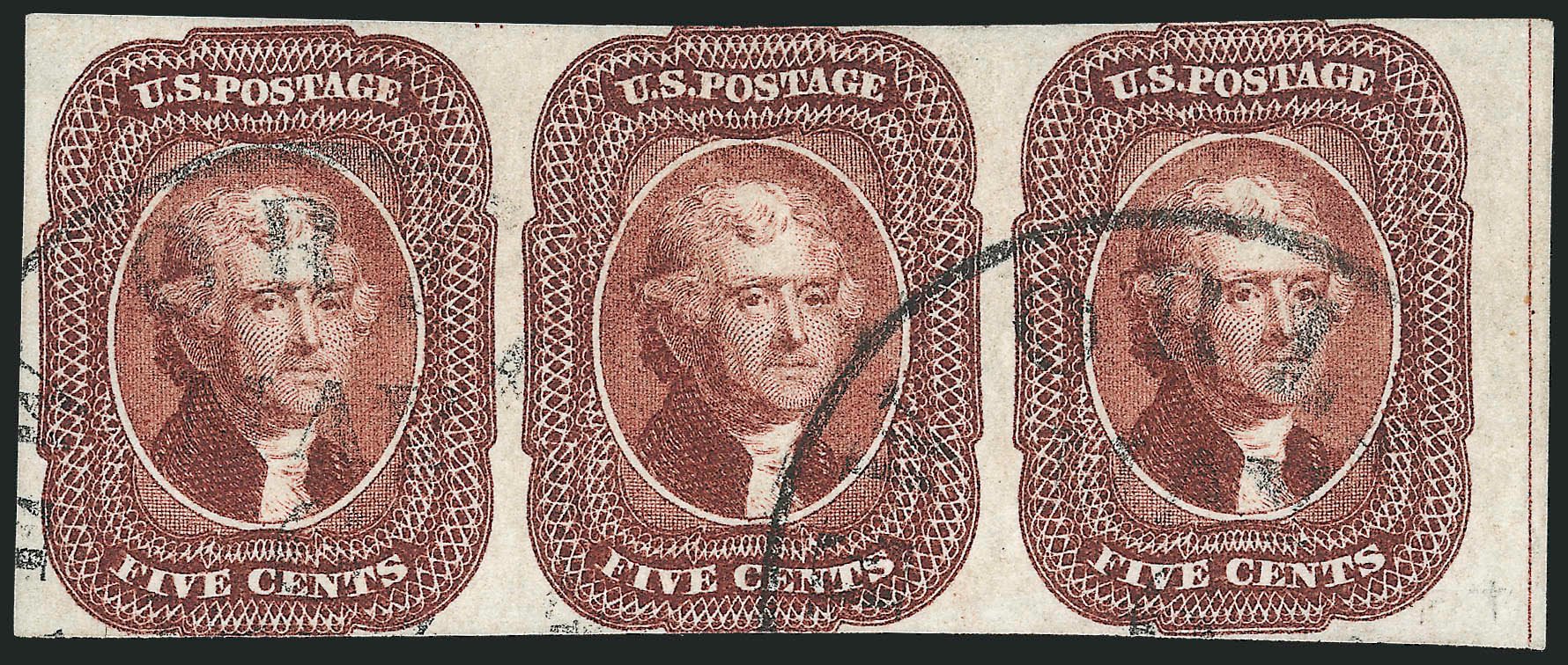 Costs of US Stamp Scott Catalogue # 12: 1856 5c Jefferson. Robert Siegel Auction Galleries, Oct 2010, Sale 997, Lot 5173
