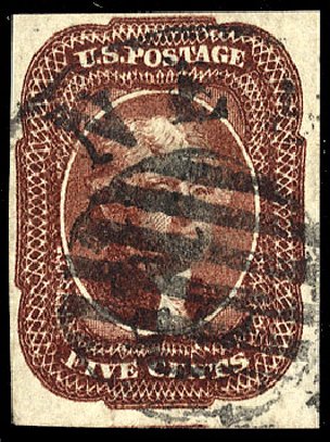 Costs of US Stamps Scott 12: 5c 1856 Jefferson. Cherrystone Auctions, Nov 2009, Sale 200911, Lot 3016