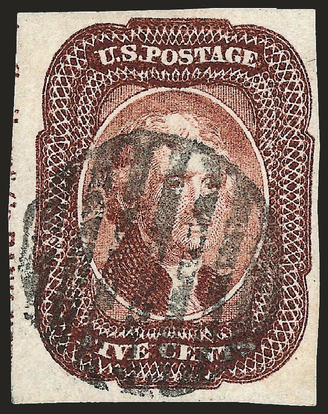 Costs of US Stamps Scott Catalogue 12 - 5c 1856 Jefferson. Robert Siegel Auction Galleries, Oct 2008, Sale 963, Lot 196