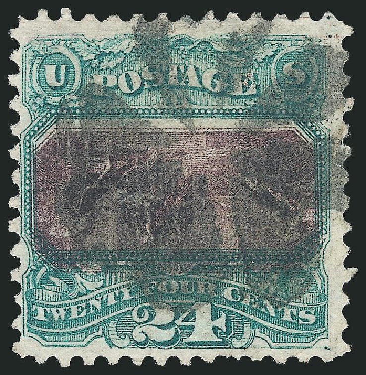 US Stamps Price Scott # 120: 1869 24c Pictorial Declaration. Robert Siegel Auction Galleries, Nov 2014, Sale 1084, Lot 3348