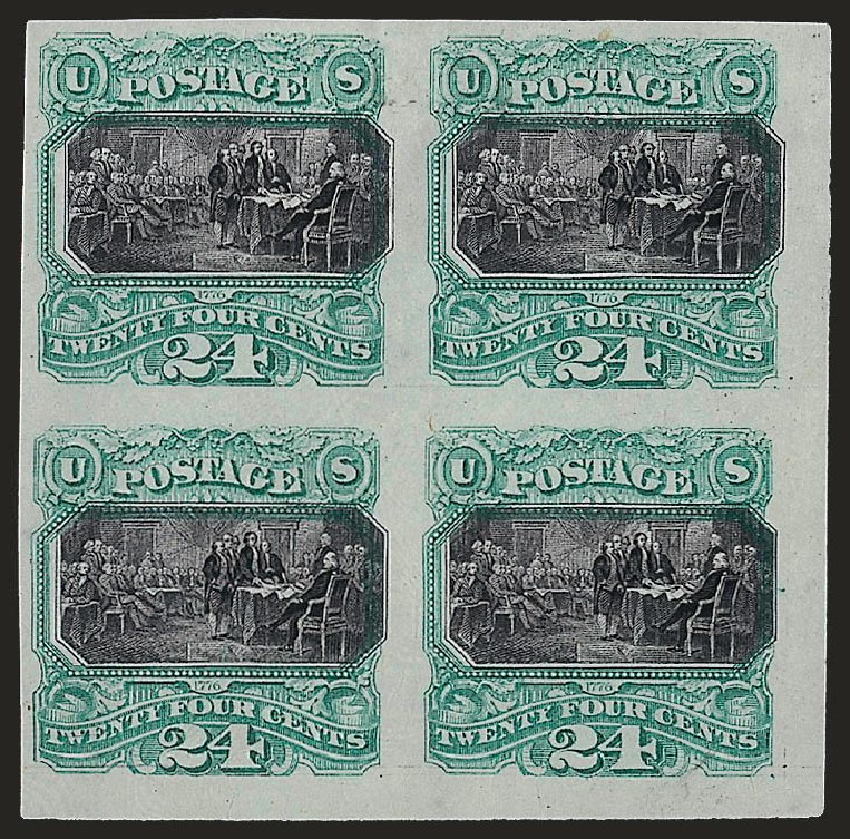 Costs of US Stamp Scott Catalog #120: 1869 24c Pictorial Declaration. Robert Siegel Auction Galleries, Dec 2008, Sale 967, Lot 4018