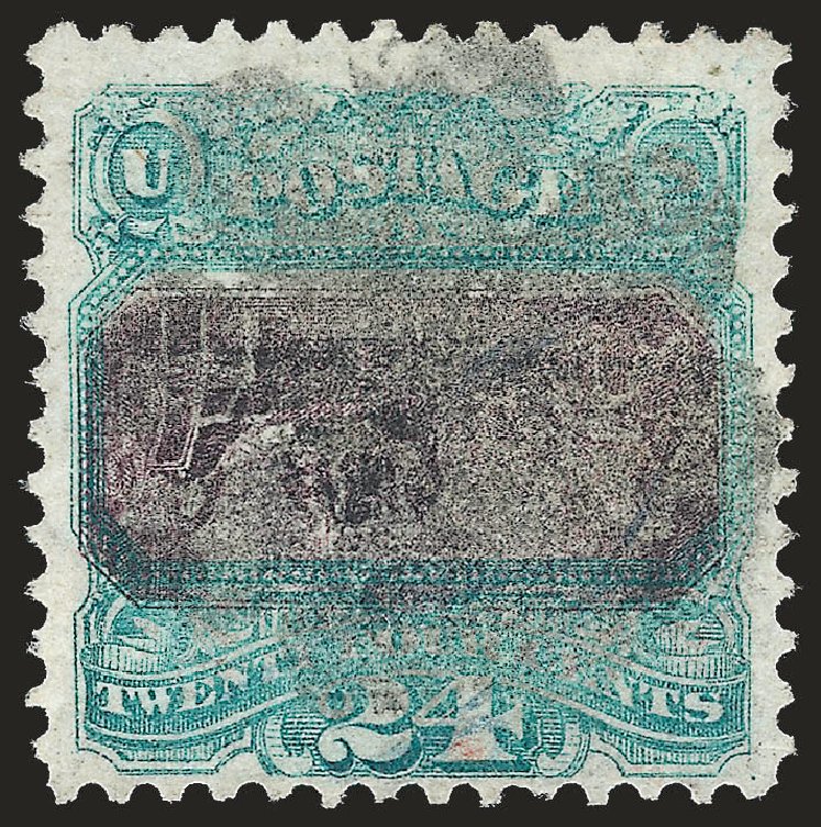 US Stamps Value Scott Catalogue # 120 - 24c 1869 Pictorial Declaration. Robert Siegel Auction Galleries, Sep 2009, Sale 976, Lot 1468