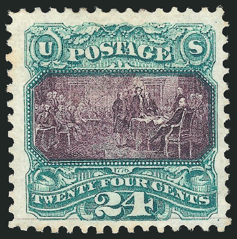 Price of US Stamp Scott Catalog 120: 1869 24c Pictorial Declaration. Robert Siegel Auction Galleries, Oct 2011, Sale 1014, Lot 1309