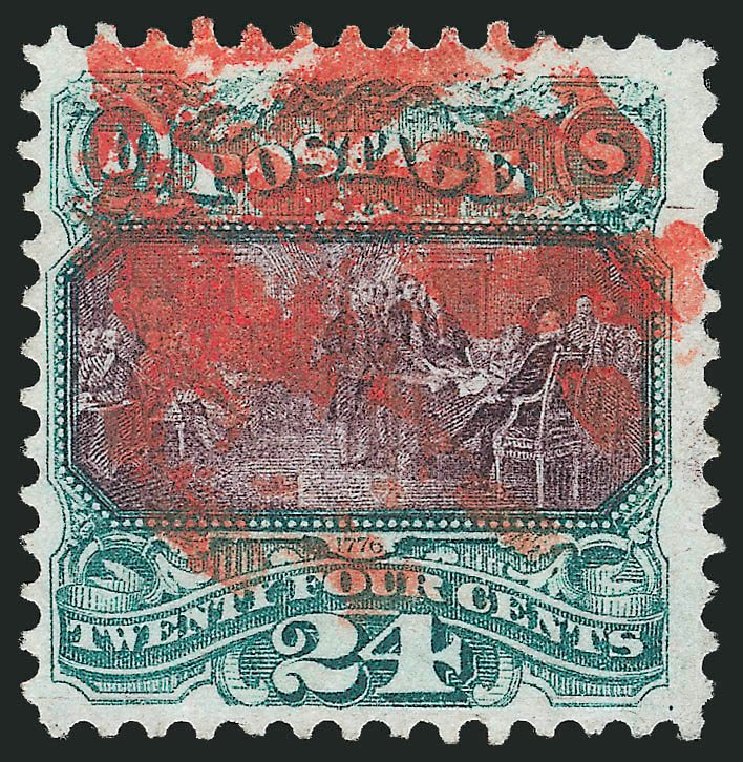Prices of US Stamps Scott Cat. #120: 24c 1869 Pictorial Declaration. Robert Siegel Auction Galleries, Mar 2014, Sale 1067, Lot 1119