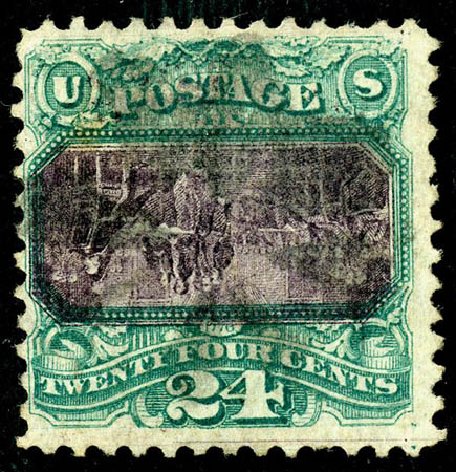 Price of US Stamps Scott Cat. #120 - 24c 1869 Pictorial Declaration. Matthew Bennett International, May 2008, Sale 327, Lot 120