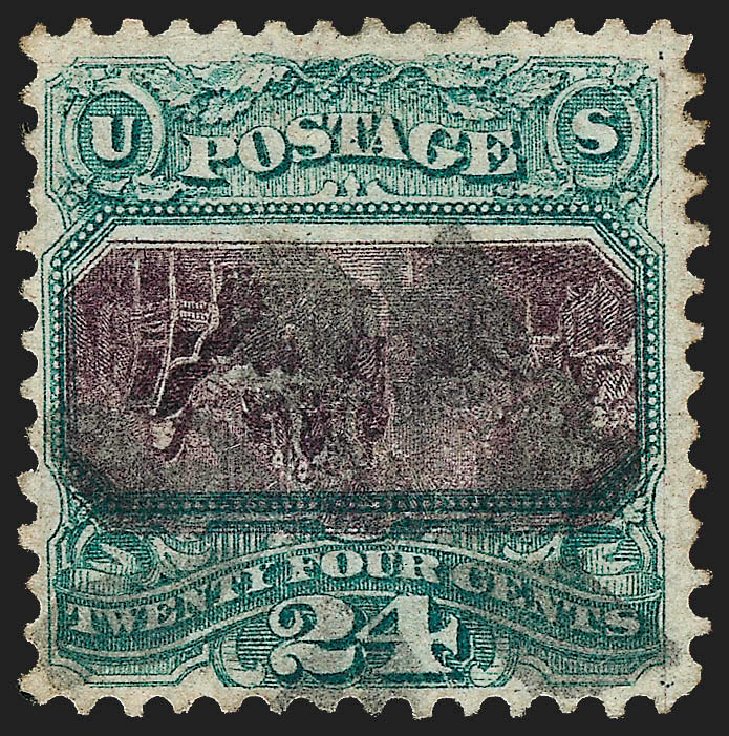US Stamp Price Scott Catalogue 120 - 24c 1869 Pictorial Declaration. Robert Siegel Auction Galleries, Oct 2012, Sale 1032, Lot 3200