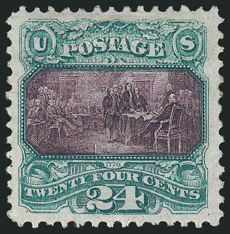 Cost of US Stamps Scott Catalog 120 - 1869 24c Pictorial Declaration. Robert Siegel Auction Galleries, Mar 2013, Sale 1040, Lot 1380