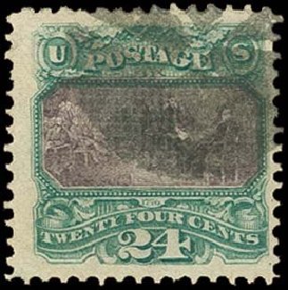 US Stamps Price Scott # 120: 24c 1869 Pictorial Declaration. H.R. Harmer, Oct 2014, Sale 3006, Lot 1171